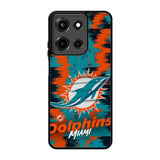 Miami Dolphins NFL Team Logo Motorola Moto G 5G 2025 Case OV1501