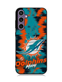 Miami Dolphins NFL Team Logo Samsung Galaxy S23 FE 5G Case