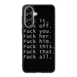 Fuck You and Fuck All Samsung Galaxy A57 Case OV4904