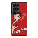 Betty Boop Red Background Samsung Galaxy S26 Ultra Case