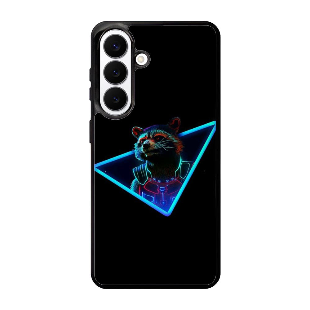 Rocket Raccoon Neon Samsung Galaxy S26 Plus Case QC1920