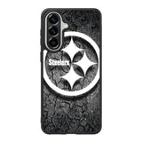 Steelers black and white Samsung Galaxy A57 Case OV6899