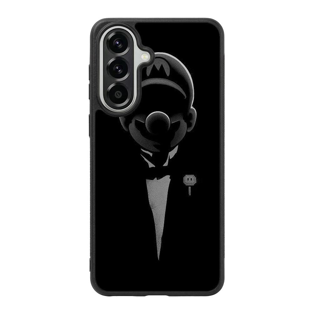 Mario Bros Black Samsung Galaxy A37 Case QC3399