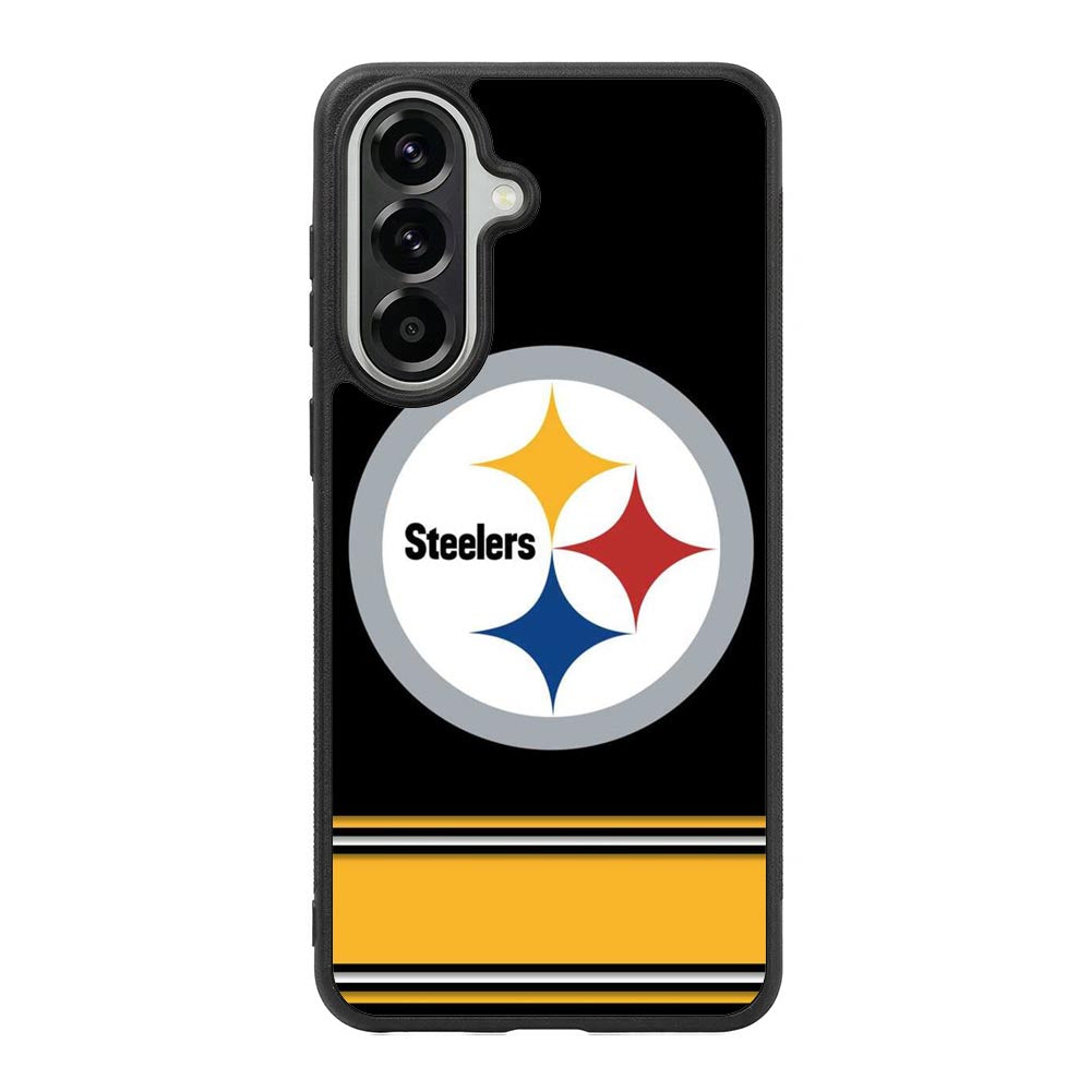 Pittsburgh Steelers Logo Strip Samsung Galaxy A37 Case