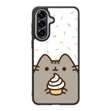 Pusheen The Cat Rainbow Cupcakes Samsung Galaxy A57 Case