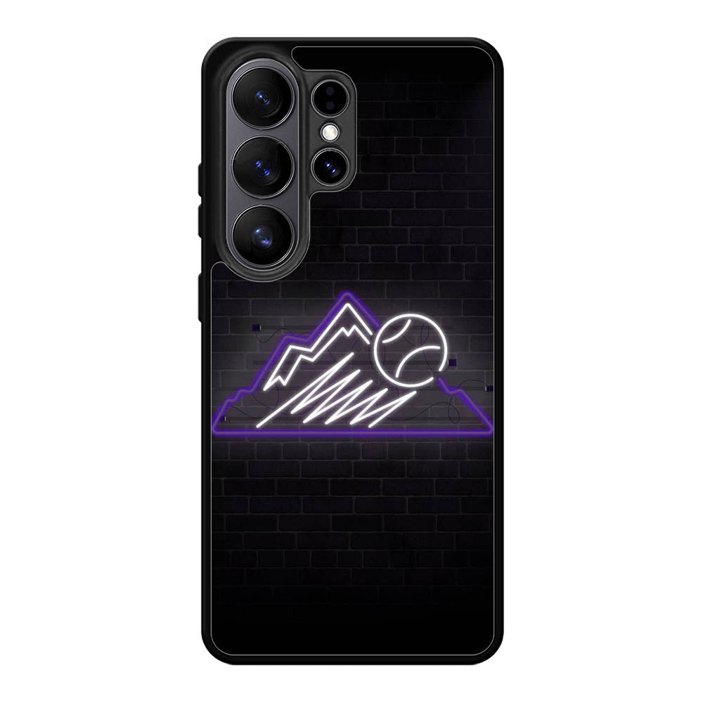 Colorado Rockies Neon Logo Samsung Galaxy S26 Ultra Case OV9811