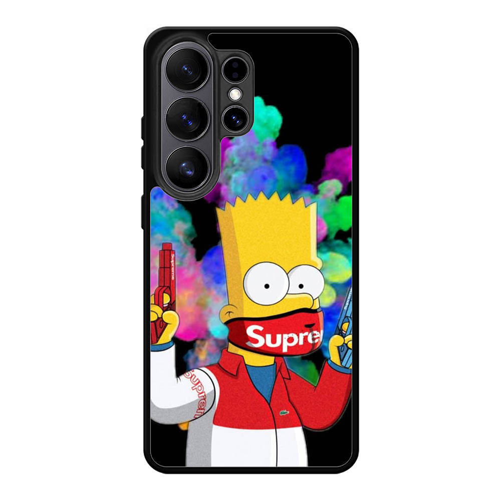 Bart Simpsons Fog And Gun Samsung Galaxy S26 Ultra Case OV9889