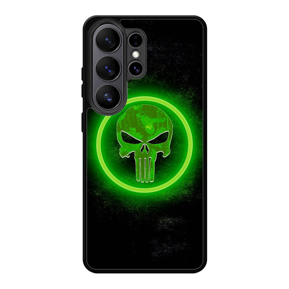 Punisher Green Glow Samsung Galaxy S26 Ultra Case QC9918
