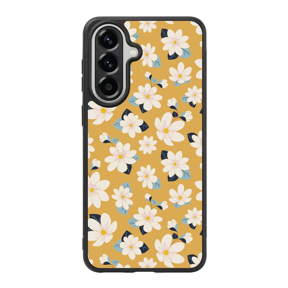 Cute white flowers seamless pattern Samsung Galaxy A37 Case QC10922