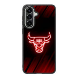 Chicago Bulls NBA Neon Logo Samsung Galaxy A57 Case OV10683