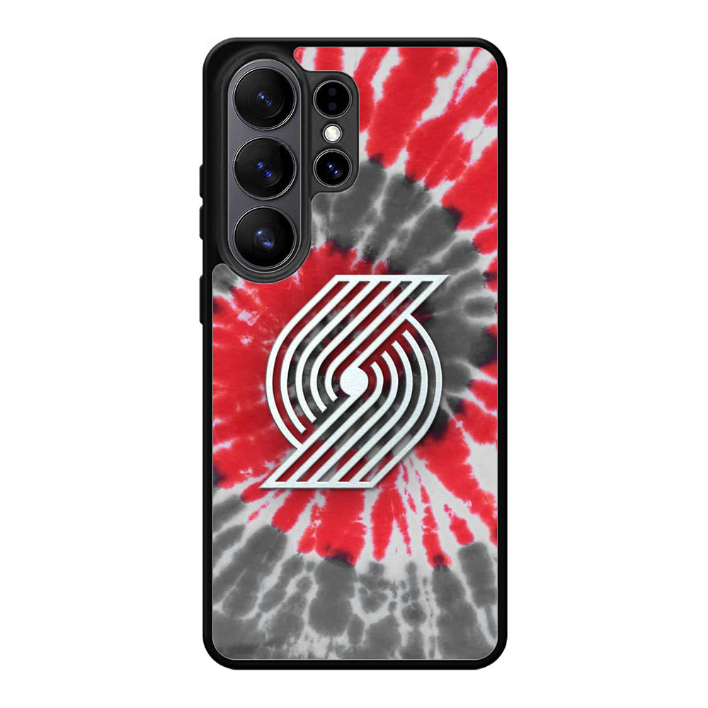 Portland Trailblazers Tie Dye Style Logo Samsung Galaxy S26 Ultra Case OV10397