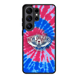 New Orleans Pelicans Tie Dye Style Logo Samsung Galaxy S26 Ultra Case OV10512