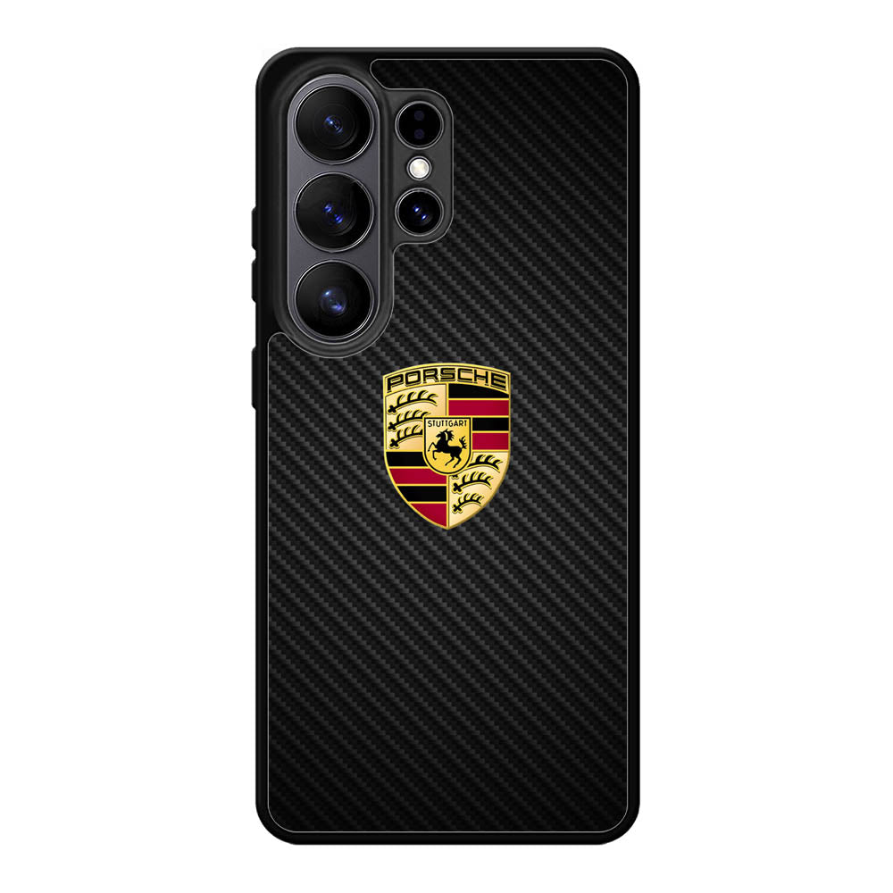 Porsche Logo Carbon Samsung Galaxy S26 Ultra Case