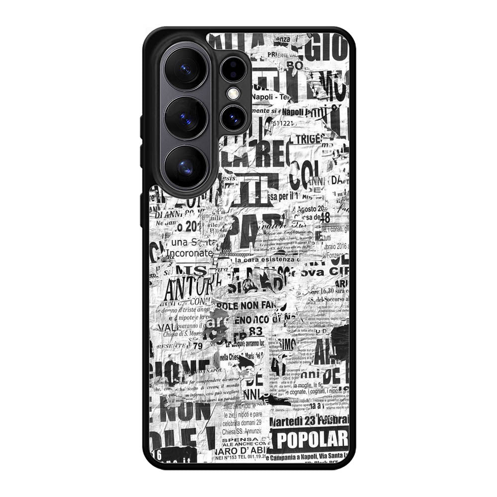 Newspaper Art YDH0161 Samsung Galaxy S26 Ultra Case